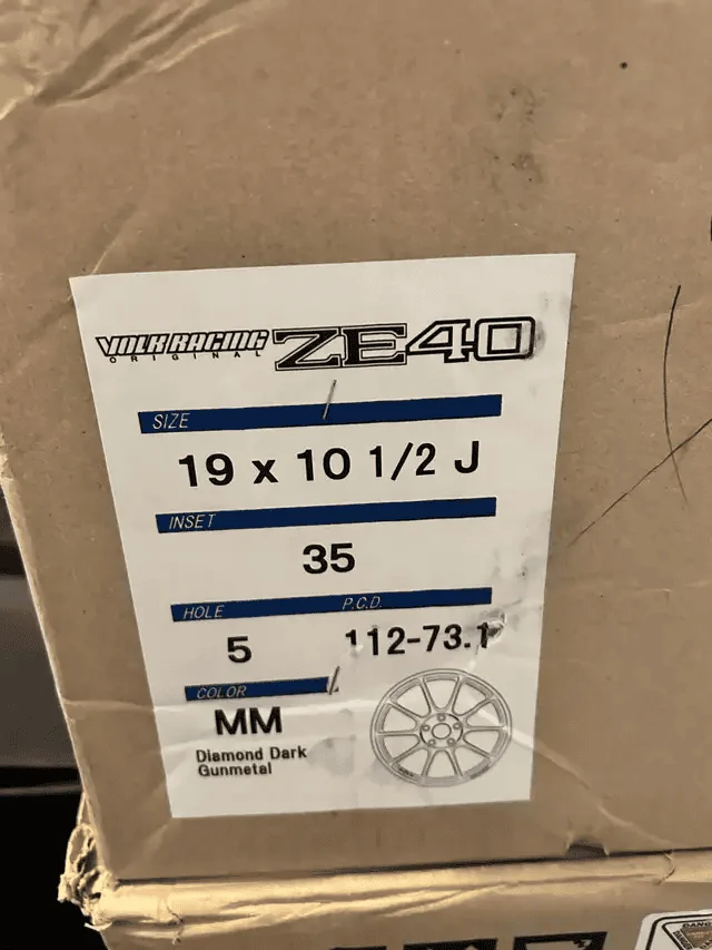 FS: Brand New Volk Racing Ze40's Diamond Dark Gunmetal $3500