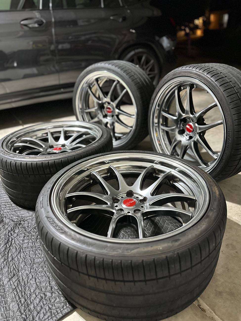 WORK EMOTION CR2P 20x9.5J A disk (スタンダードリム) MBL マットブラック ステップリム 選べるオフセット 新品ホイール1本価格 2018 INFINITI Q50 Luxe with 20x9.5 Work Emotion Cr 2p and Yokohama