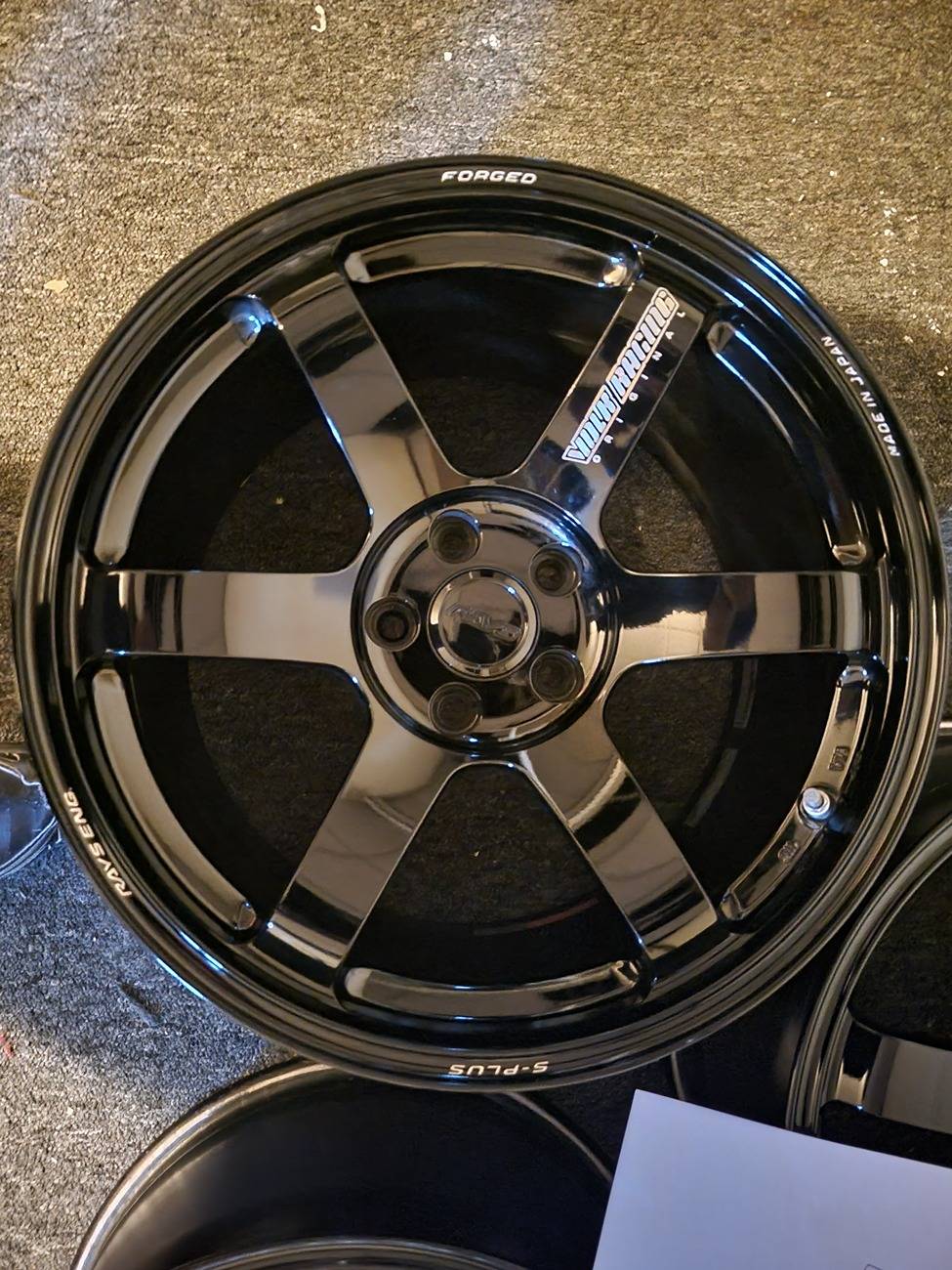 Set of 4 Like-New Volk Racing TE37 Saga S-Plus 18x10 +25/ 18x11 +
