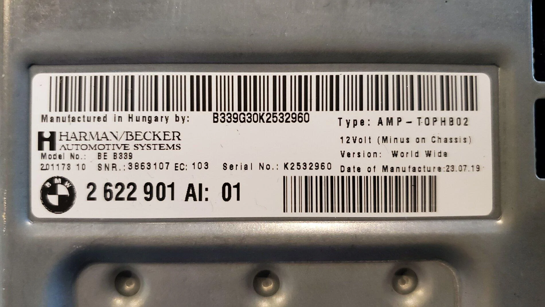 Amplifier part number.webp