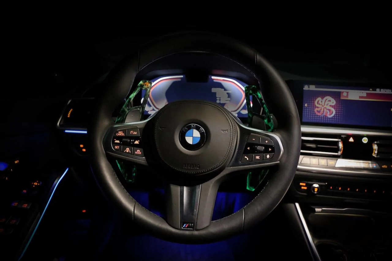 BMW G20 320 330 Armaspeed forged carbon fiber paddle shifters - luminous edition.webp