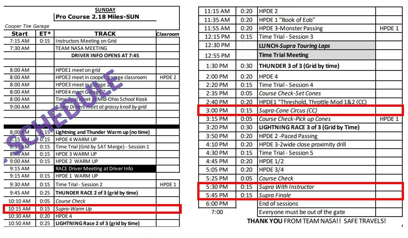 Supra Sunday Schedule.webp