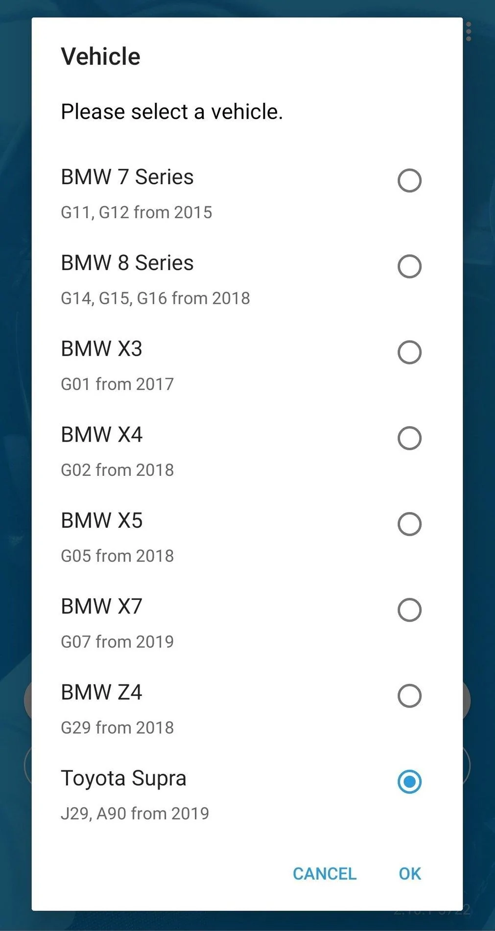 01 Vehicle Selection Supra.webp