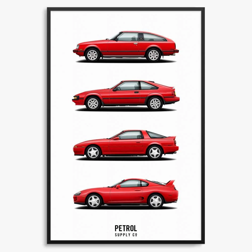 Toyota_Supra_Generations_automotive_art_print_x1000.webp