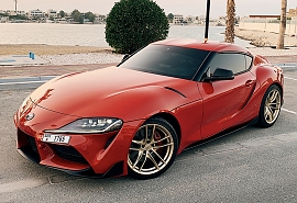 @7.insta Supra w/ Gold wheels